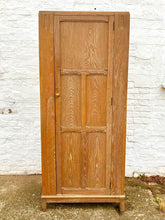 Load image into Gallery viewer, Arts and Crafts Limed Oak Single Wardrobe