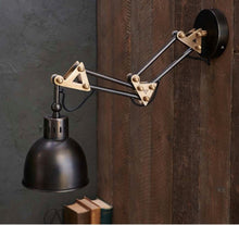 Load image into Gallery viewer, Akono Extendable Wall Light - Aged Bronze - 75 X 16.5cm (dia