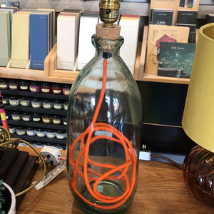 41cm Simplicity Clear Bottle Lamp