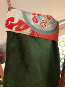 Recycled Kimono Christmas Stockings
