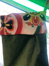 Load image into Gallery viewer, Recycled Kimono Christmas Stockings